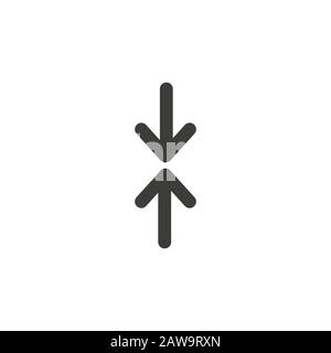 Pfeilsymbol festgelegt. Sammlung hochwertiger Piktogramme für das Umrißmenü in modernem Flachstil. Schwarzes Informationssymbol für Webdesign und mobile App auf Stock Vektor