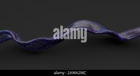 Abstrakte 3D gerenderte Illustration, modernes Hintergrunddesign Stockfoto