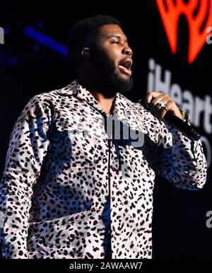 Washington, DC, USA - 16. DEZEMBER 2019: Khalid im HEISSEN iHeartRadio Jingle Ball der 99.5 in der Capitol One Arena. Stockfoto
