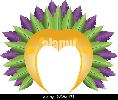 Maske für mardi Gras Stock Vektor