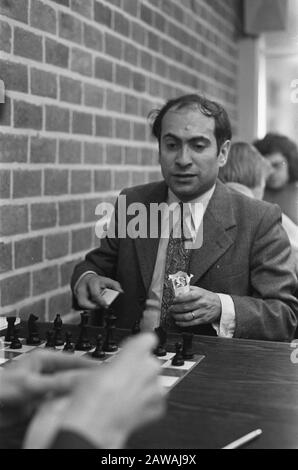 Hoogovens Schach-Turnier in Wijk aan Zee 1973, erste Runde, Herr Tal.; Stockfoto