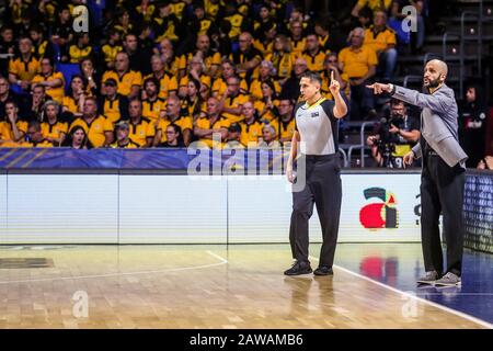 Auf Spanien. Februar 2020. Mahmoud adbelfattah, (rio grande Valley Vipers) während Iberostar Teneras vs Rio Grande Valley Vipers, FIBA Intercontinental Cup in Tenera, Italien, Februar 07 2020 Kredit: Independent Photo Agency/Alamy Live News Stockfoto