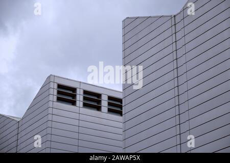 Modernes Modernes Modernes Modernes Gebäude Außen Stockfoto