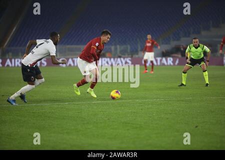 Rom, Italien. Februar 2020. Im Stadio Olimpico von Rom schlug Bologna Als Roma 3-2 für das 23 Spiel der italienischen Serie A. In diesem Bild (Foto von Paolo Pizzi/Pacific Press) Credit: Pacific Press Agency/Alamy Live News Stockfoto