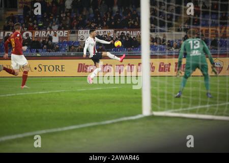 Rom, Italien. Februar 2020. Im Stadio Olimpico von Rom schlug Bologna Als Roma 3-2 für das 23 Spiel der italienischen Serie A. In diesem Bild (Foto von Paolo Pizzi/Pacific Press) Credit: Pacific Press Agency/Alamy Live News Stockfoto