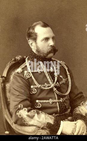 1870 Ca, SANKT PETERSBURG, RUSSLAND : Der russische Zar Alexander ( Aleksandr ) II Nikolaevich (* um 187; † um 1881) war der Vater des Zaren Alexander III. ( Stockfoto