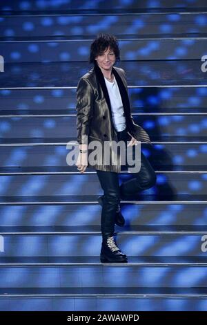 Sanremo, Italien. Februar 2020. Sanremo, 70. Italienisches Liedfestival 2020. Vierter Abend. Auf dem Foto Gianna Nannini Credit: Independent Photo Agency Srl/Alamy Live News Stockfoto