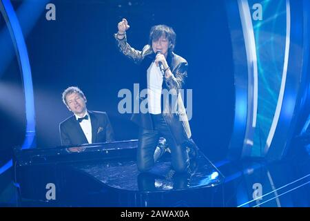 Sanremo, Italien. Februar 2020. Sanremo, 70. Italienisches Liedfestival 2020. Vierter Abend. Auf dem Foto Gianna Nannini Credit: Independent Photo Agency Srl/Alamy Live News Stockfoto