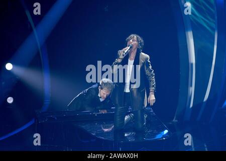 Sanremo, Italien. Februar 2020. Sanremo, 70. Italienisches Liedfestival 2020. Vierter Abend. Auf dem Foto Gianna Nannini Credit: Independent Photo Agency Srl/Alamy Live News Stockfoto