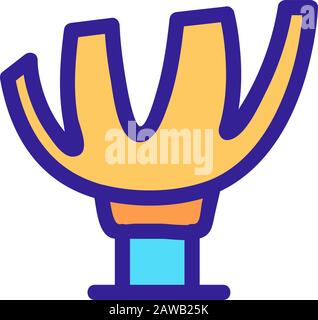 Singapur-Symbol-Vektor. Isolierte Darstellung des Kontursymbols Stock Vektor