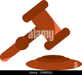 Hammer Law Legal Business Finance Vector Illustration Stock Vektor