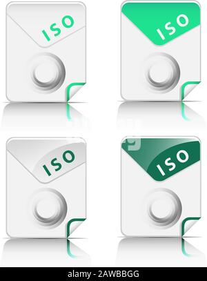 Kreatives und modernes Design des Dateitypsymbols Stock Vektor