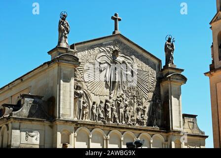 Fassade des Parroquia de San Juan Bautista Padres Jesuítase, Ubeda, Andalucia, Spanien. Stockfoto