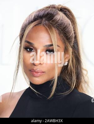 Hollywood, LOS ANGELES, KALIFORNIEN, USA - 7. FEBRUAR: Ciara kommt auf der Tom Ford: Fashion Show Herbst/Winter 2020, die am 7. Februar 2020 in den Milk Studios in Hollywood, Los Angeles, Kalifornien, USA stattfindet. (Foto von Xavier Collin/Image Press Agency) Stockfoto