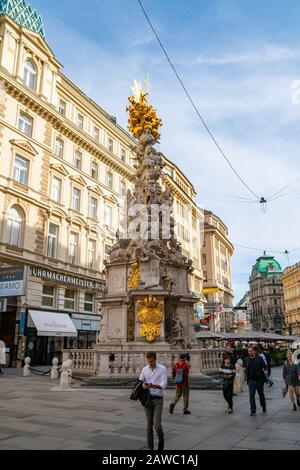 Wien, Österreich 25. November 2019 - Grabenstraße in Wien Stockfoto