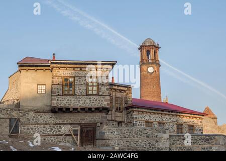 Erzurum beherbergt und im Schloss in Erzurum, Türkei, Wachturm Stockfoto