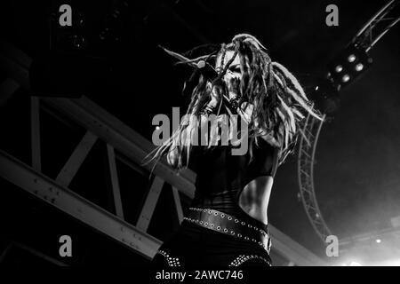 Lena Scissorhands of Infizierten Rain - The Garage, Glasgow 13. November 2019 - © Allan Maxwell www.allanmaxwell.co.uk Stockfoto