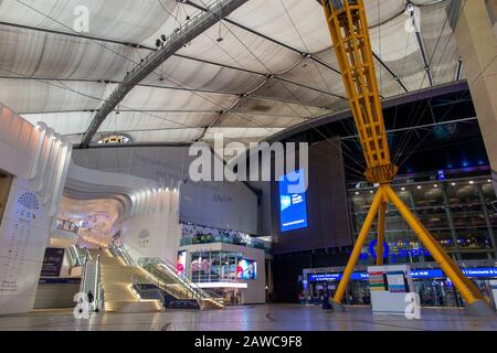 Das Innere des O2 Millennium Dome in North Greenwich London Stockfoto