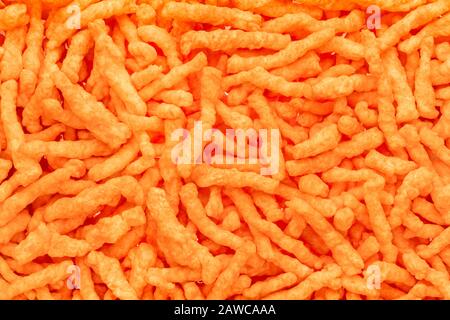 Cheetos Knackige Orangen Käse Puff Snack Chips Stockfoto