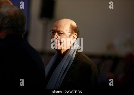 Der US-Handelsminister Wilbur Ross Jr nimmt an der Großen Pressekonferenz Von Keep Iowa in des Moines Teil. Stockfoto