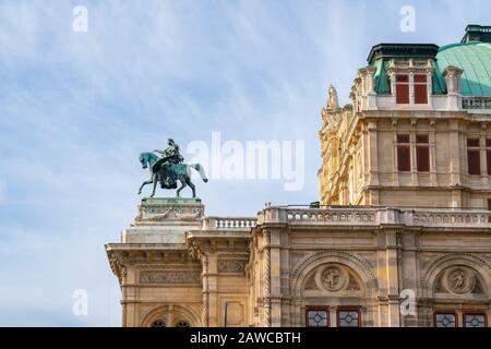 Wien, Österreich 25. November 2019 - Wiener Staatsopernhaus. Stockfoto