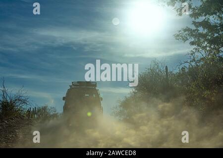 Offroad fahren in Mexico Baja California Landschaft schöne Farben panorama Wüste Straße Stockfoto