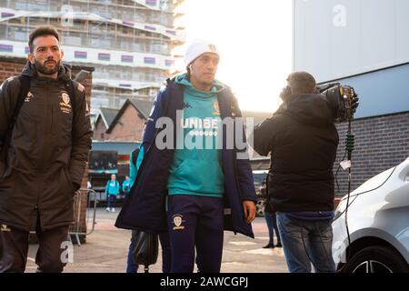 Nottingham, Großbritannien. Februar 2020. Helder Costa von Leeds United trifft am Samstag, den 8. Februar 2020, zum Sky Bet Championship Match zwischen Nottingham Forest und Leeds United auf dem City Ground in Nottingham ein. (Kredit: Pat Scaasi/MI News) Foto darf nur für redaktionelle Zwecke in Zeitungen und/oder Zeitschriften verwendet werden, Lizenz für kommerzielle Nutzung erforderlich Kredit: MI News & Sport /Alamy Live News Stockfoto