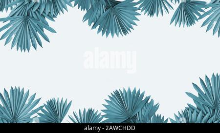 Green Sun Palm Leafs Stielbündel Stockfoto