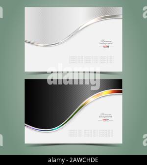 Elegante Visitenkarten Vorlage-design Stock Vektor