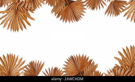 Getrockneter Sun Palm Leafs Schaftbund Stockfoto