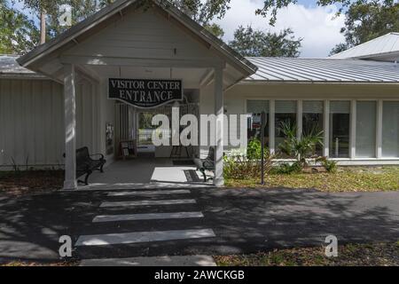 Die Debary Hall Visitor Center Historic Site befindet sich in Debary, Florida, USA Stockfoto