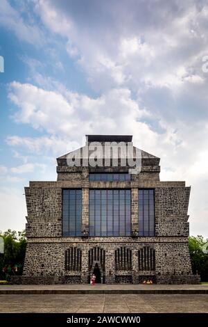 Das einzigartige Anahuacalli Museum von Diego Rivera in Mexiko-Stadt, Mexiko. Stockfoto