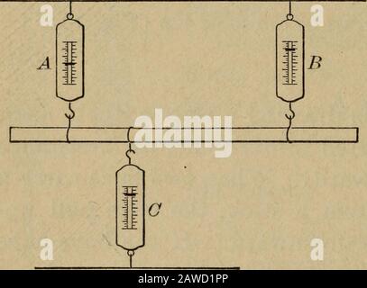 Laborübungen, die Carhart und Chute bei den Ersten Prinzipien der Physik begleiten. Und der dritte Cordin des Zentrums. Siehe, dass die Kabel parallel sind.Die höchste Gleichgewichtsmessung sollte nicht mehr als 1600 Gramm betragen.Wenn alle eingestellt sind, Daraufhin sollte jeder Balanceund die Position des Eachstrings auf dem Meter Sticksollte aufgezeichnet werden (i).Ein Endausgleich kann dann verschoben werden, so dass es halb so weit vom Zentrum wie das andere ist. Nach der Einstellung sollten die Messwerte erneut gemessen werden (II). Die gesamte force-inone-Richtung kann dann mit der gesamten Forcein-Richtung verglichen werden, wie in der Tabelle für die angegeben Stockfoto