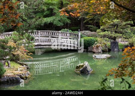 WA17388-00...WASHINGTON - Nishinomiya Japanese Garden in Spokanes Manito Park. Stockfoto