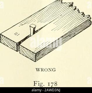 Eine kürzere Kurs in der Holzbearbeitung; ein praktisches Handbuch für zu Hause und in der Schule. Stockfoto