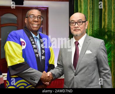 Geburtstag des japanischen Kaisers Am 5. Februar 2020 Im Accra Beach Hotel & Spa Barbados Stockfoto