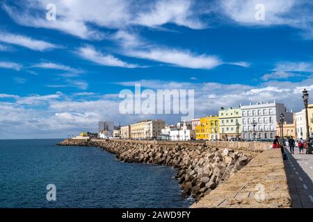 In der Altstadt von Cadiz. Stockfoto