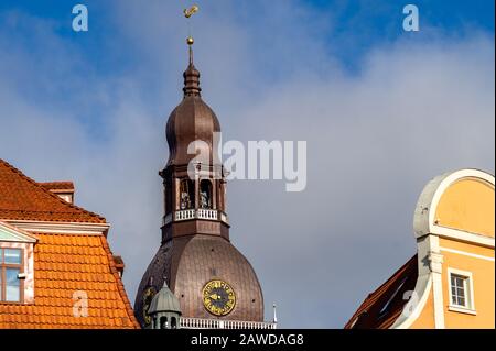 April 2018 Riga, Lettland. Domkirche in der Altstadt von Riga. Stockfoto