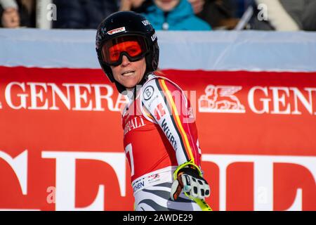 Garmisch Partenkirchen, Deutschland. Februar 2020. : Veronique HRONEK von Deutschland AT - AUDI FIS-SKI-WELTCUP 2019/20 Womans Downhill - Garmisch Partenkirchen am 8. Februar 2020 in Garmisch Partenkirchen, .(GER OUT) (Foto von Thomas Reiner/ESPA-Images) Credit: European Sports Photographic Agency/Alamy Live News Stockfoto