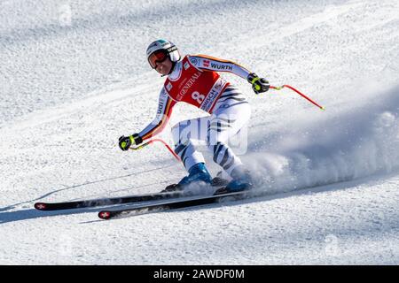 Garmisch Partenkirchen, Deutschland. Februar 2020. Viktoria REBENSBURG von Deutschland AT - AUDI FIS-SKI-WELTCUP 2019/20 Womans Downhill - Garmisch Partenkirchen am 8. Februar 2020 in Garmisch Partenkirchen. (GER OUT) Credit: Thomas Reiner/ESPA/Alamy Live News Stockfoto