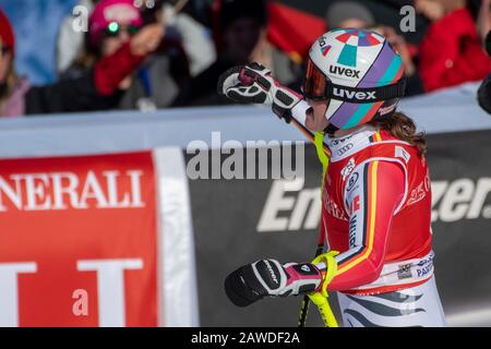 Garmisch Partenkirchen, Deutschland. Februar 2020. Viktoria REBENSBURG von Deutschland AT - AUDI FIS-SKI-WELTCUP 2019/20 Womans Downhill - Garmisch Partenkirchen am 8. Februar 2020 in Garmisch Partenkirchen. (GER OUT) Credit: Thomas Reiner/ESPA/Alamy Live News Stockfoto