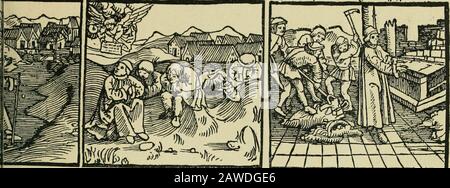 Das Wunderblut zu Wilsnack: Niederdeutscher Einblattdruck mit 15 Holzschnitten aus der Zeit von 1510-1520. Liett&acramtntHtftotitrmilfnaßfe*. R Jol)An"onö"m 4&gt;yHvnöco:!d)Kilt&gt;e * opt?^en 'döe^en crföt' crt^CP Stockfoto