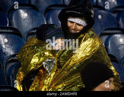 Edinburgh, Großbritannien. Februar 2020. Rugby Union - Murrayfield Stadium, Edinburgh, Schottland, UK Pic Shows: Ein kalter und windig Februar Tag als Schottland Gastgeber für England bei der 6 Nations Championship 2020 im Murrayfield Stadium, Edinburgh am 8. Februar 2020. ( Credit: Ian Jacobs/Alamy Live News Stockfoto