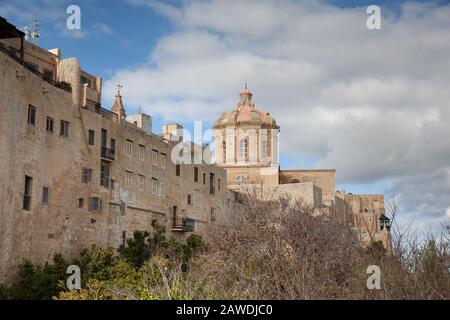 Panoramablick auf Mdina, Malta Stockfoto