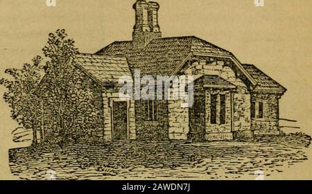 Das Illustrierte Jahresregister für ländliche Angelegenheiten und Kultivator Almanach für das Jahr .. . Abb. 44-Stone Cottage. Stockfoto