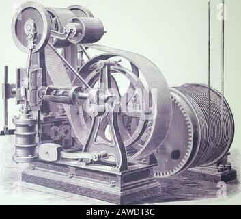 Hydraulische, elektrische, Dampf- und Riemenaufzüge. . Otis COMPOUND HOISTING ENGINE Die Frage der Wirtschaftlichkeit des Betriebs n i Rings ist ein wichtiges I in den u Hosting Engines, w haben ein Compound II- i. für u" ith E i oder Com] "l Air, Bei denen eine solche Expansion als Auswirkung auf Materie erreicht wird] Einsparung des Verbrauchs i Treibstoff. I 2 DER OTIS-STANDARDAUFZUG. •METROPOLITAN ENGINEUSED IN VERBINDUNG MIT DAMPF-LASTENAUFZÜGEN FÜR LÄDEN, WA (Einzelheiten siehe ] e i4.j REHOUSES, ETC. DER OTIS-STANDARDAUFZUG Stockfoto