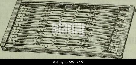 Krankenhaus-Lexikon für das Deutsche Reich; die Anstaltsfürsorge für Kranke und Gebrechliche und die hygienischen Einigungen der Städte im Deutschen Reich am Anfang des züchtigsten Jahrhunderts, nach amtlichenQuellen . Fabrik medizinischer Verbandstoff, Chirurg. Instrumentente, Gummiwaaren sowie sämmtlicher Artikel zur Krankenpflege. Sieferant königlicher jldilitär-fazarethe, städtischer und privat-Krankenhäuser. Kalaloge gratis und Franko. ^^ - 11 - TJTie beste iVIatratze der Welt ist die in verschiedenen Staaten patentirte vermerfejeder^matratze J^£  )&lt;)   t&lt;) u mit Prima gehärtete Stockfoto