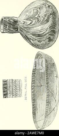 Ein beschreibender Katalog der Glasgefäße im South Kensington Museum . sehr selten, ein gutes Beispiel, das sehr Clofelyrefembling ist, wenn auch größer, in der Britifh Mufeum (Slade Colledlion). Sie wurden als ägyptischen Ursprungs gedacht. I o Gläs. 1019. 68. FLASCHE. Gläs. Blau, mit Griffen, die durch Ablue und weiße Kordel konnefted wurden, zogen sich um den unteren Teil.Uralter Roman. H. 2 Zoll, W. Zoll 8/. 1030. 68. FLASCHE. Gelb glandet. Vierfided. Mit Formteilen und Aufhebungen. Altrömisch. H. 2j Zoll, W. Ij in. 12/. 1031. 68. FLASCHE. Blau gläft. Glockenschlag. Iridefcent Furface.Ancient Roman. H. 2f. Stockfoto