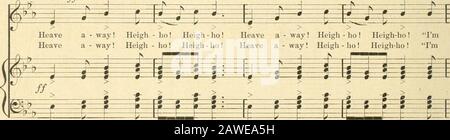 Lieder der Studenten : die neuesten und beliebtesten College-Songs, wie sie jetzt in Harvard, Yale, Columbia ..Union usw. gesungen werden. Chorus, ff. 1 Go-Mggo-ing an - nex, Sir, to be cul- tared, Sir, she said, And I come from the Ri - o Gran - de.slie said, And I come from the Ri - o Gran • de. ^^f^^. ^ m^ ^ 1 *=ff T ^ i ^ ?=5= 3 was sind Ihre Studien, meine hübsche Magd?Heave Away! Heigho! Heigho! Chinese und Quaternionen, Sir, Slie sagte, Und ich komme vom Rio Grande.Giro. - Entfernt Sich! Etc. Tlien wlio wird Sie heiraten, meine hübsche Magd? Hageln Sie weg! Ileiglio! Heigho!Kultivierte Mädchen heiraten nicht, Sir, sh Stockfoto