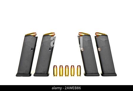 Ein Geladenes Magazin Mit Hoher Kapazität Stockfoto